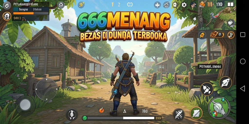 Tampilan gameplay menarik dari dunia terbuka 666MENANG.