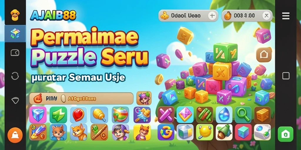 Tangkapan layar gameplay AJAIB88 menampilkan pengalaman Puzzle yang seru.