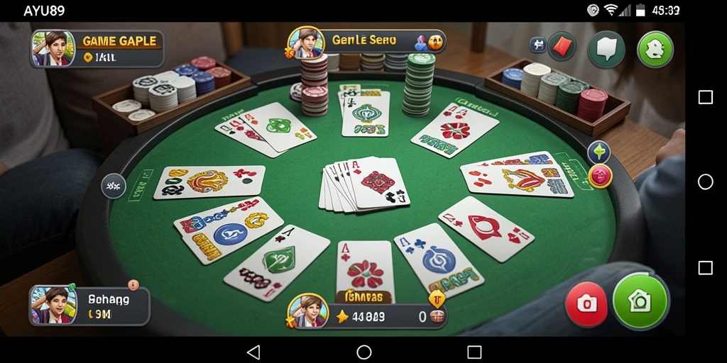 Tampilan gameplay AYU89 yang menarik dalam permainan Gaple.