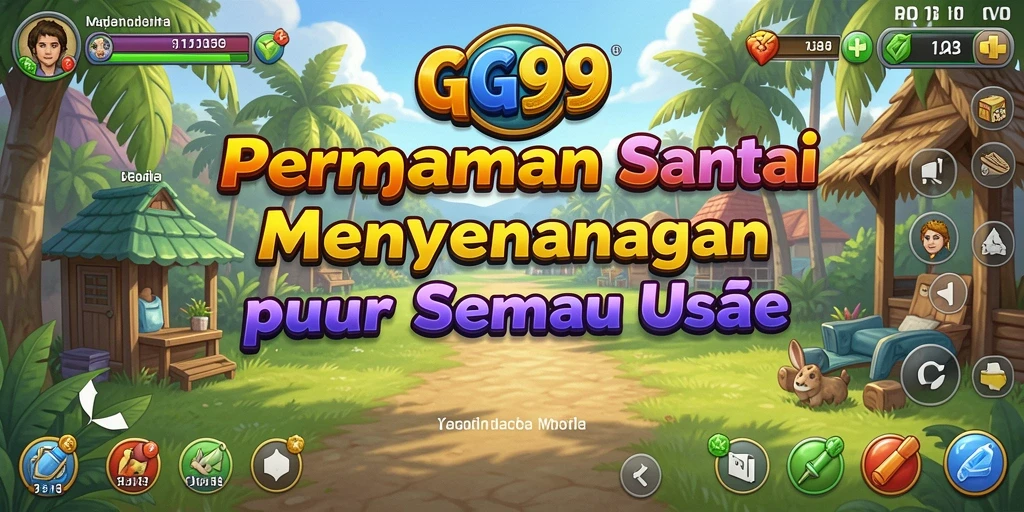 Tangkapan layar utama GG99 menunjukkan gameplay yang seru dan intuitif.