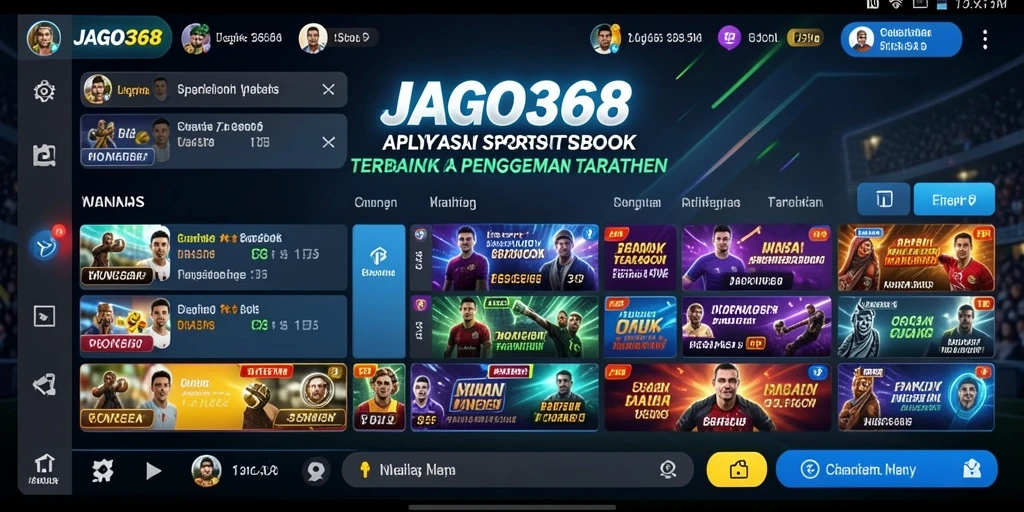 Tampilan permainan JAGO368 dengan opsi taruhan olahraga yang menarik.