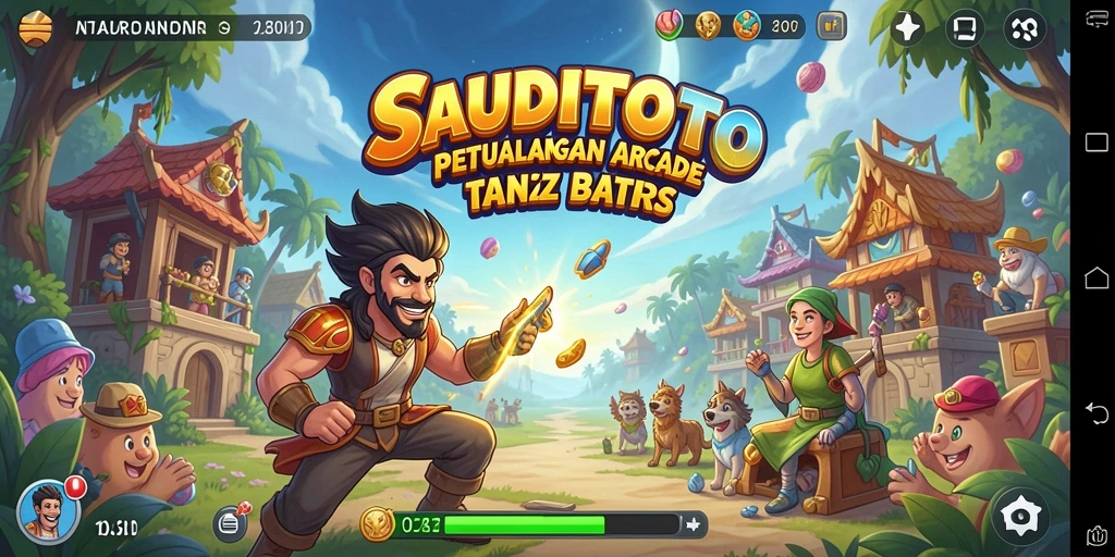 Tampilan menarik dan penuh aksi dari gameplay SAUDITOTO.