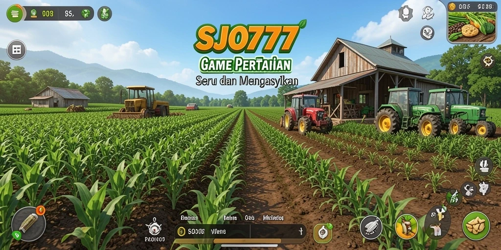 Screenshot utama SJO777 menampilkan aksi bertani yang menarik.