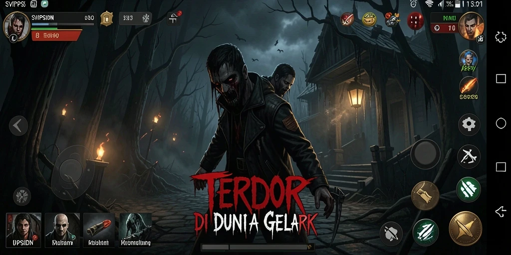 Tampak menegangkan saat pemain menjelajahi tempat angker.