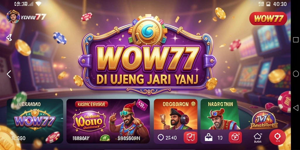 Tampilan gameplay Kasino yang menarik dan menyenangkan di WOW77.