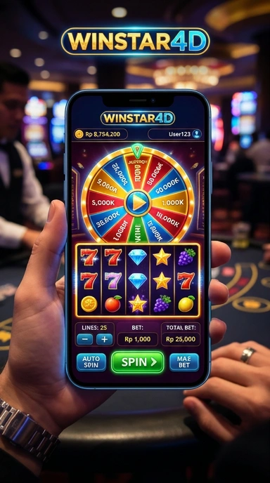 Antarmuka pengguna winstar4d yang intuitif dan responsif.